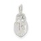 Sterling Silver Lock & Key Charm Pendant Love Jewelry 16mm x 12mm